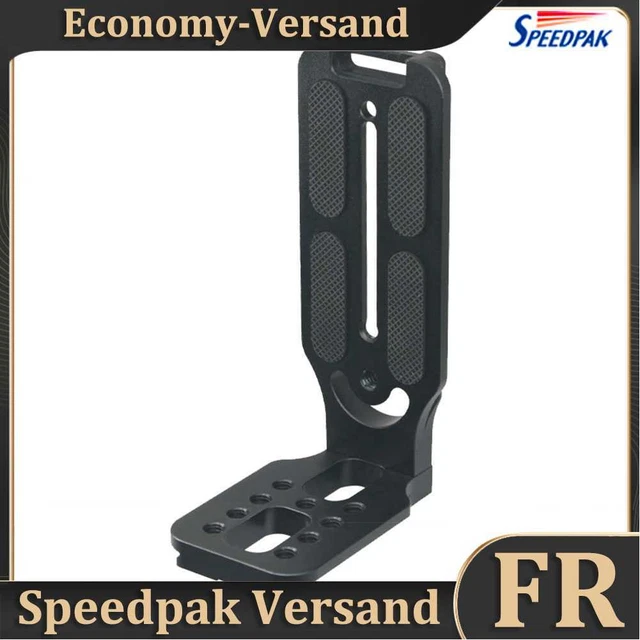 Quick Release DSLR Camera L Plate Tripod Mount Vertical Bracket (Black) Hot
