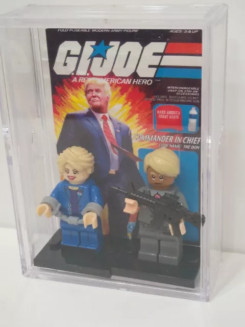 Donald Trump GI JOE Hillary Clinton Minifigure MAGA Make America Great Again !! 3