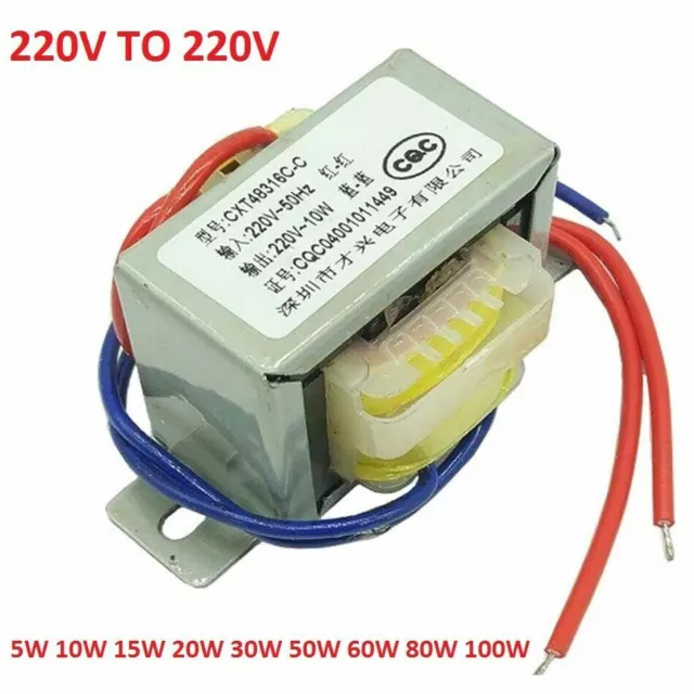 EI 5W TO 100W Isolation/Power Transformer 1:1 Safety Isolation 220V TO 220V AC