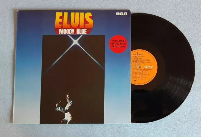 Elvis Presley - Moody Blue - Lp Album 33 Tours - Vinyle - Disque