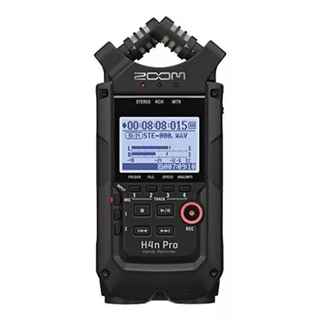 Zoom ZOOM-ZH4NPROAB-NM H4n Pro All Black 4-Track Portable Audio Recorder with...