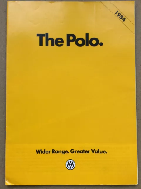Volkswagen Polo UK Market Car Sales Brochure - 1984
