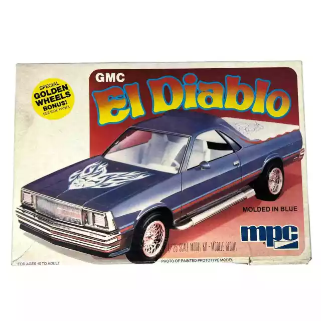 MPC GMC EL Diablo Caballero 1:25 scale Model Car Kit 1-0754 1979 VINTAGE