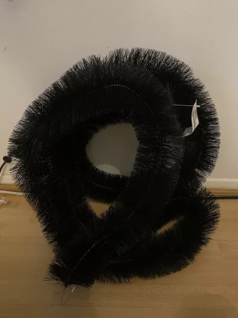 Protezione foglie grondaia per riccio originale 100 mm x 4 m nero *APERTO, MAI USATO*