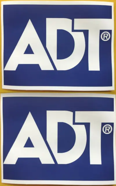 Coppia adesivi ADT 2 per scatola allarme antifurto coppia finestre fittizie ufficio casa
