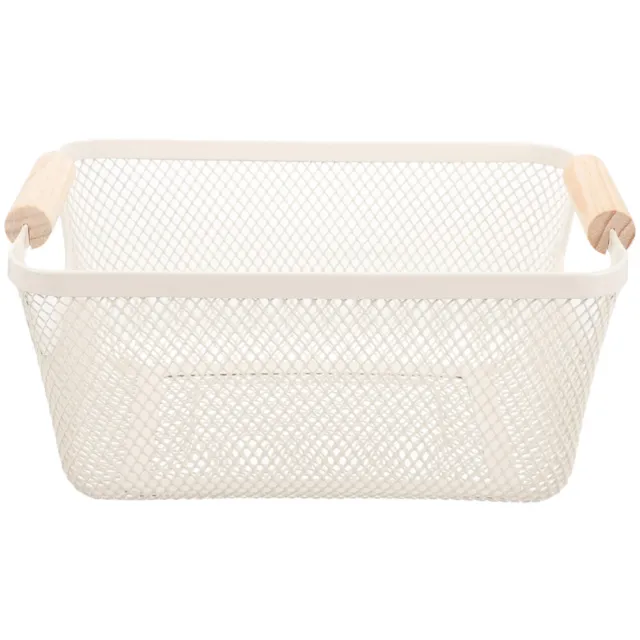 Wire Basket Decorative Storage Basket Wrought Iron Handheld Bathroom Basket