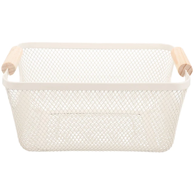 Wire Basket Decorative Storage Basket Wrought Iron Handheld Bathroom Basket