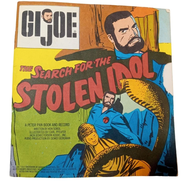 GI Joe Comic Book Booklet Search For The Stolen Idol 1973 Collectible Vintage