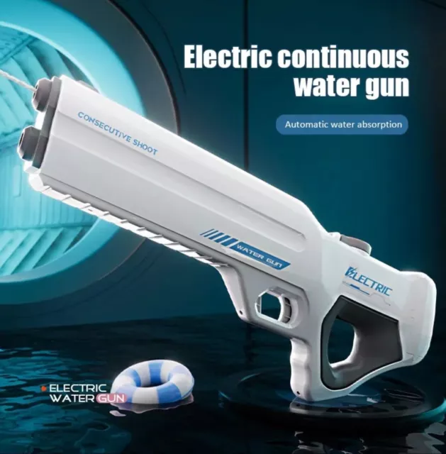 Electric Water Gun High-Pressure Squirt Blaster Soaker Summer Outdoor Pool Toys