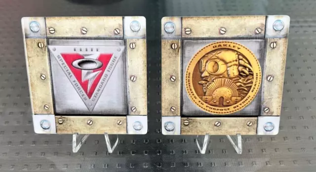 Oakley RARE Collectible Art! ELITE SPECIAL FORCES & MEDUSA XMETAL COIN 24K !!