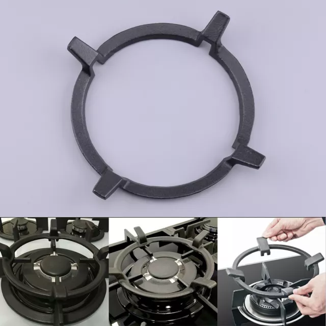 Cast Iron Burning Ring Cooktop Pan Holder Support Stand Gas Hob Wok Support