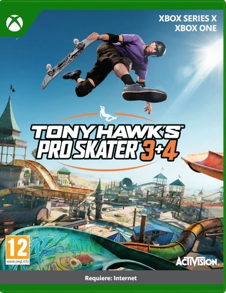 Jeu Tony Hawk's Pro Skater 1 + 2 Pour Xbox One - Neuf Sous Blister, édition Activision