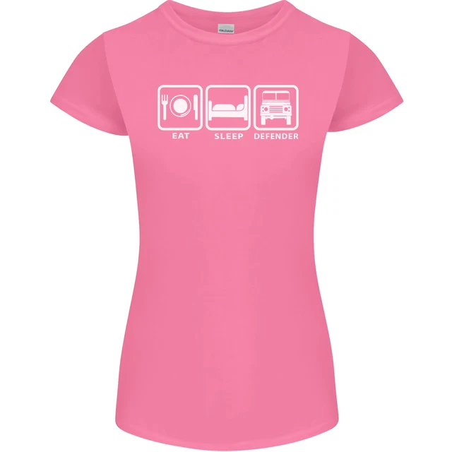 Maglietta da donna Eat Sleep 4X4 Off Road Roading Car Petite Cut 3