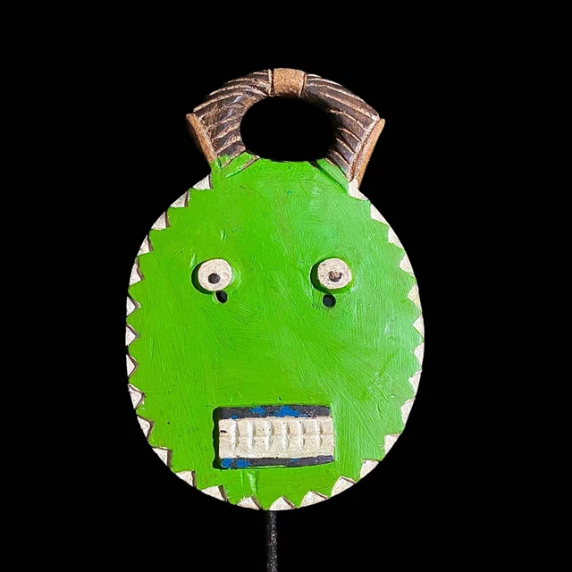 African Masks Antiques The Traditional Goli Guru Tribe Wood Mask Wall Decor-8024