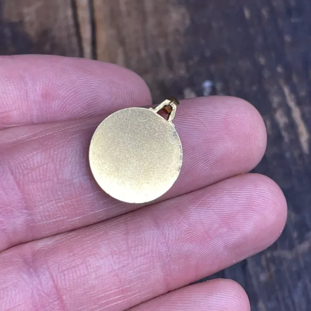 Petite Médaille pendentif plaqué or Ange 👼 2