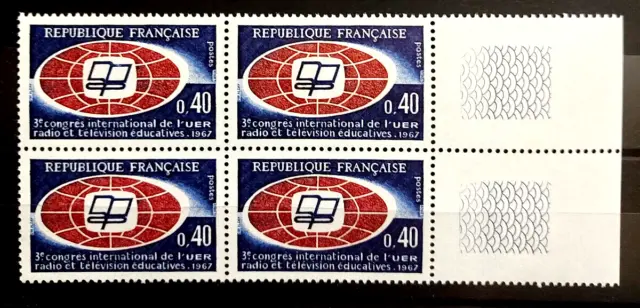 France bloc de 4 timbres  neuf**  YV N° 1515 radio télévision