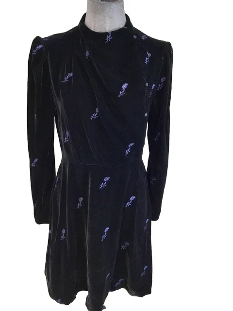 Robe Maje Trompe-l'œil Grise - Taille 36/38 - Occasion Parfait état