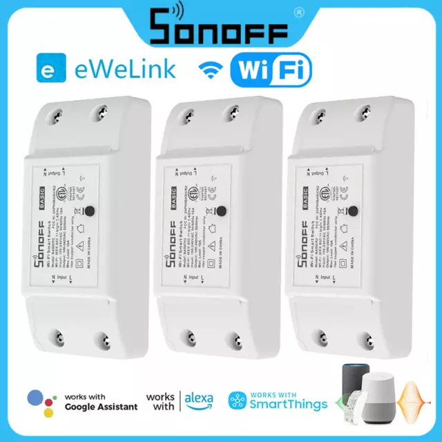SONOFF Basic R2 Wifi WLAN Smart Schalter Switch APP Sprach Steuerung Alexa