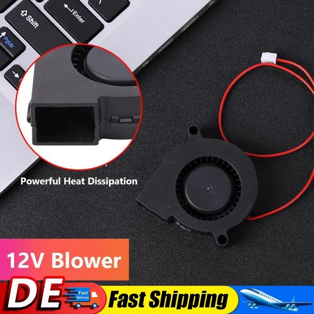 BRUSHLESS DC COOLING Fan Blower 5015S 12V 2-Pin 50x50x15mm for Computer Cases £4.79 - UK