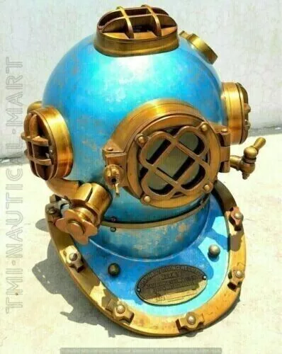 Antique Divers Diving Helmet 18" Scuba US Navy Mark V Deep Sea helmet Décor gift