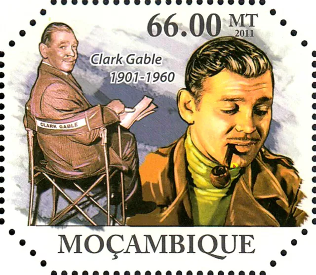 Mosambik postfrisch MNH Clark Gable Usa Schauspieler Film Hollywood Kino Star