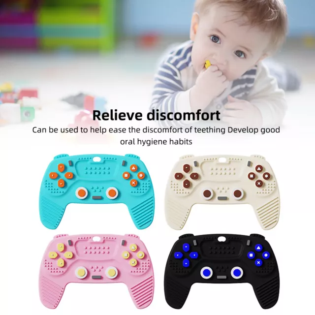 Baby Teething Toy TV Remote Control Shape Chew Toys Teether Silicone Toy New UK