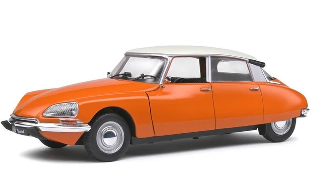CITROEN D Special - 1972 - orange / white - SOLIDO 1:18