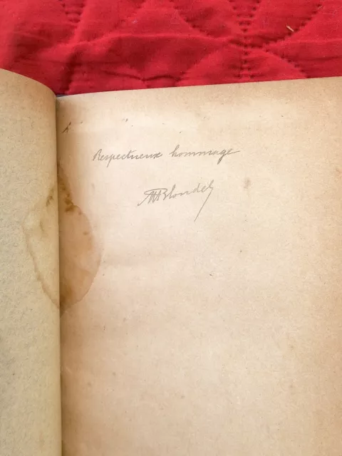 PHILOSOPHIE ENVOI AUTOGRAPHE Maurice BLONDEL Pensée Contemporaine 1896 EO    28