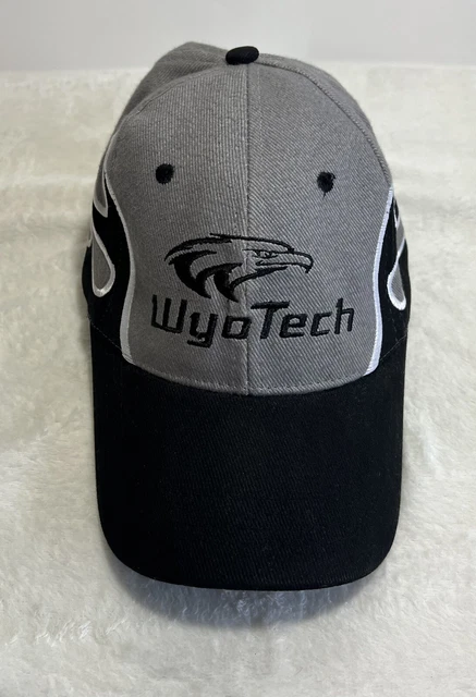 Wyotech Gray With Black/White Flames Baseball Cap Hat Adjustable Closure