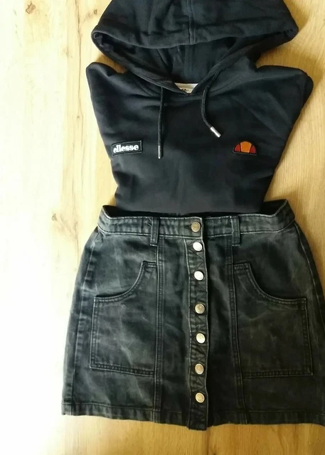 Gonna Jeans Stradivarius tg 38 +felpa Ellesse tg S 2