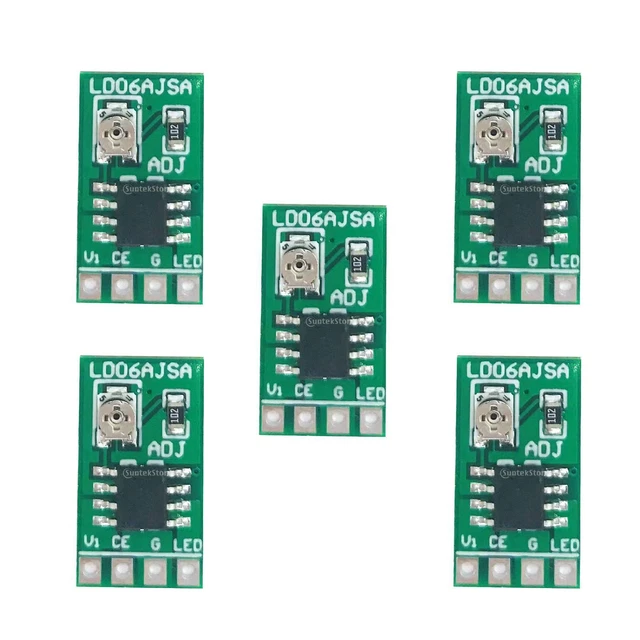5pz Driver Diodi Laser 3,7V Corrente Regolabile per 445nm 447nm 450nm