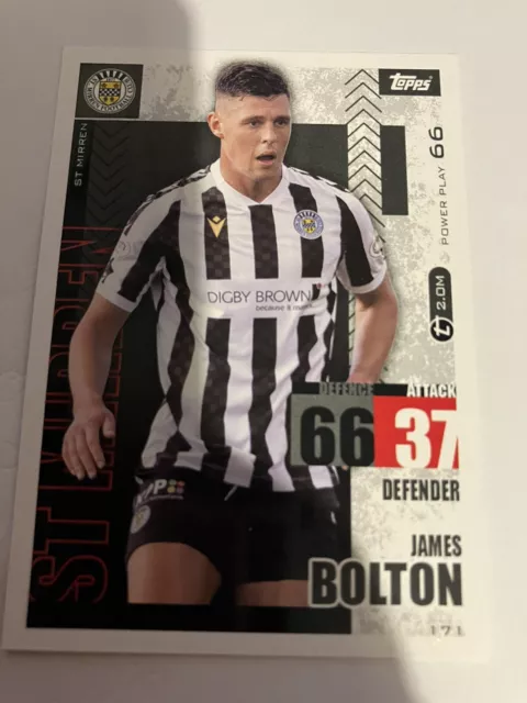 Topps Spfl Match Attax 2023 - 24 Card  James Bolton    St. Mirren