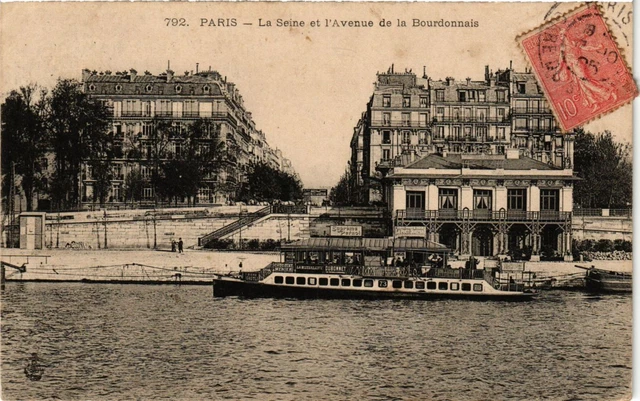 CPA PARIS 7e-La Seine et l'Avenue de la Bourdonnais (327472)