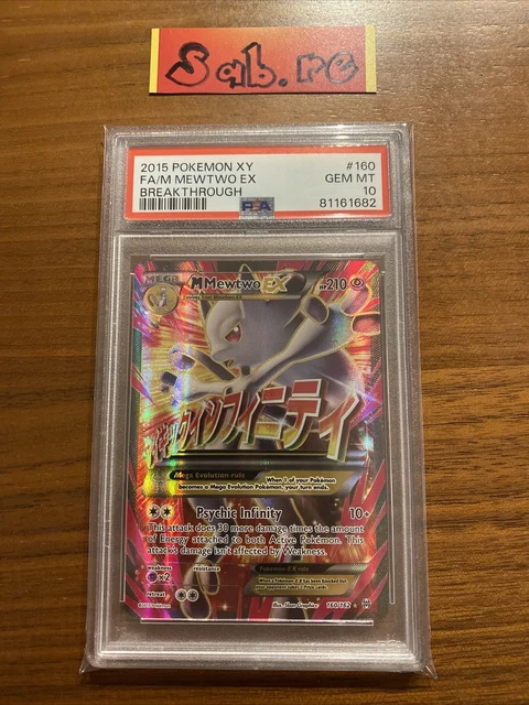 PSA 10 Mega M Mewtwo EX Full Art XY Breakthrough 160/162 Pokémon Card