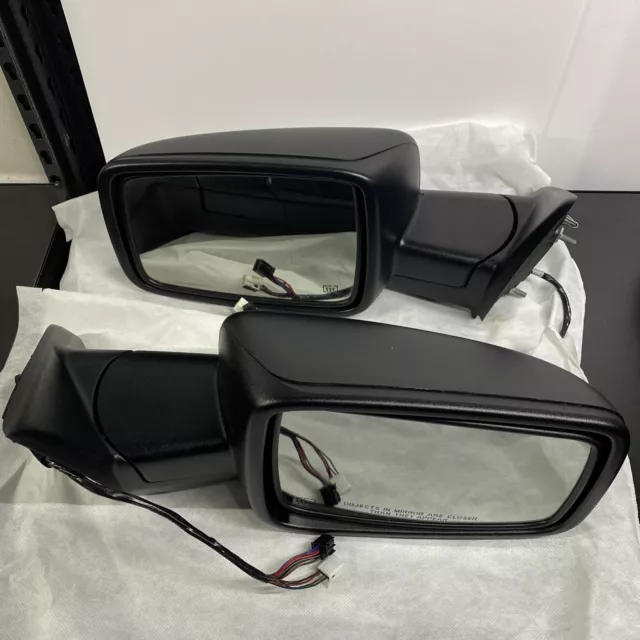 For 09-12 Ram Truck Mirror Power Heat Black w/Turn Signal 2500 NEW SET OEM!