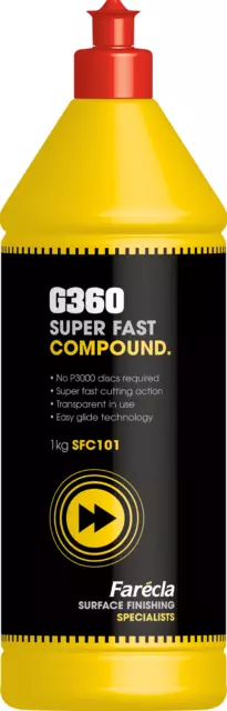 Polish farecla G360 SUPER FAST COMPOUND 1KG (TAPPO ROSSO)