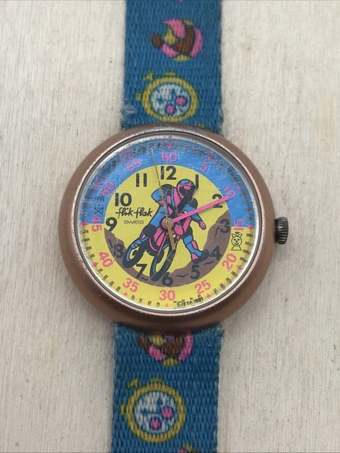 Montre Vintage JEAN PATRICK Quartz - Cadran Et Bracelet Orange - Pile Neuve