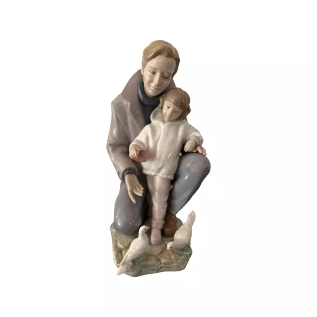 LLADRO "A DAY WITH DAD" FIGURINE #6793 Large Rare Mint Retired JOSE LUIS ALVAREZ