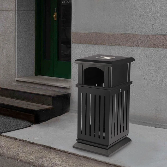 40L Garbage Can Trash Can Restaurant Outdoor Large Garbage Waste Recycle Bin