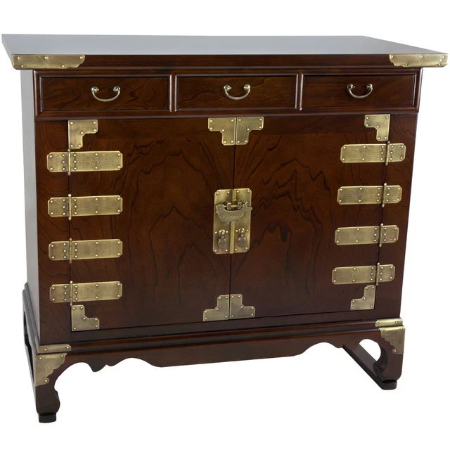 Handmade Antique Credenza Brown