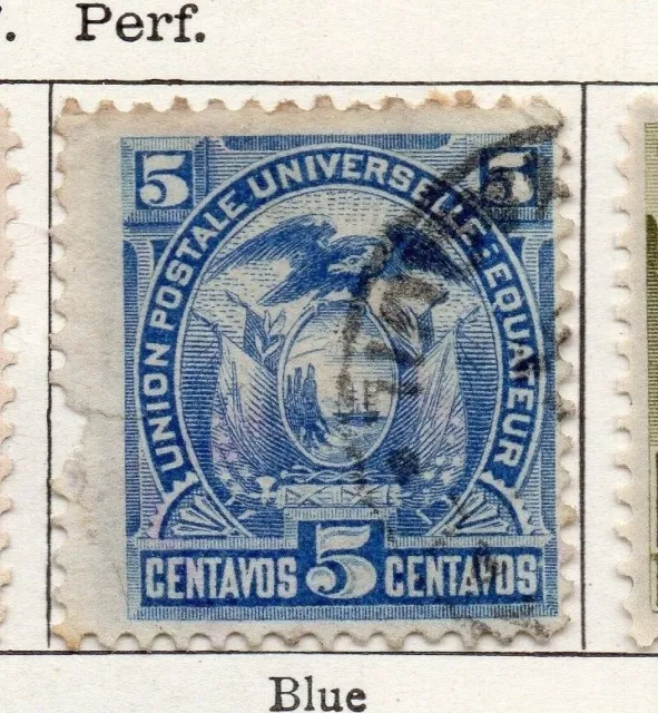 Ecuador 1887 Early Issue Fine Used 5c. 002269