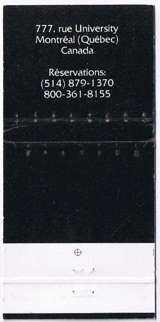 Matchbook Cover Le Grand Hotel Montreal Quebec 2