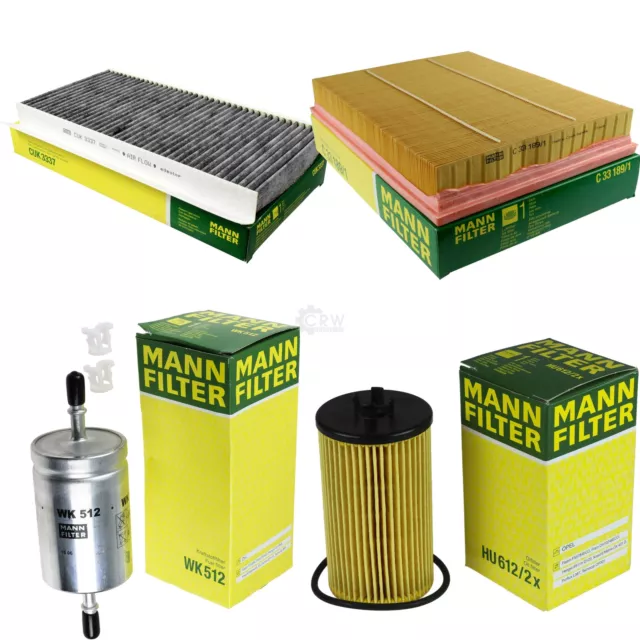 MANN-FILTER Inspección Set Juego Filtro para Opel Vectra C Caravan Vauxhall