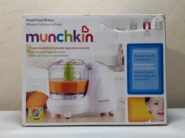 Munchkin Fresh Food Maker for Babies Finely Mashes Fresh Fruits & Vegetables