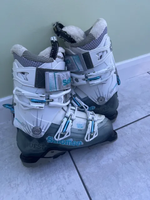 Womens Salomon Quest Ski Boots Size 24 (UK SIZE 6)