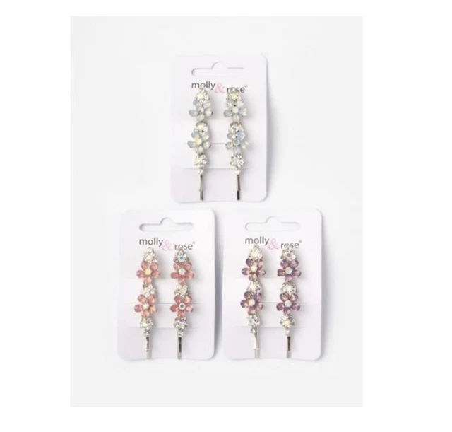 Girls / Women’s Beaded Flower Grips / Slides Hair Accessories
