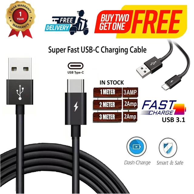 USB3.0 PVC Cable Type C 60W USB C Fast Charging Cable Compatible 0.25m