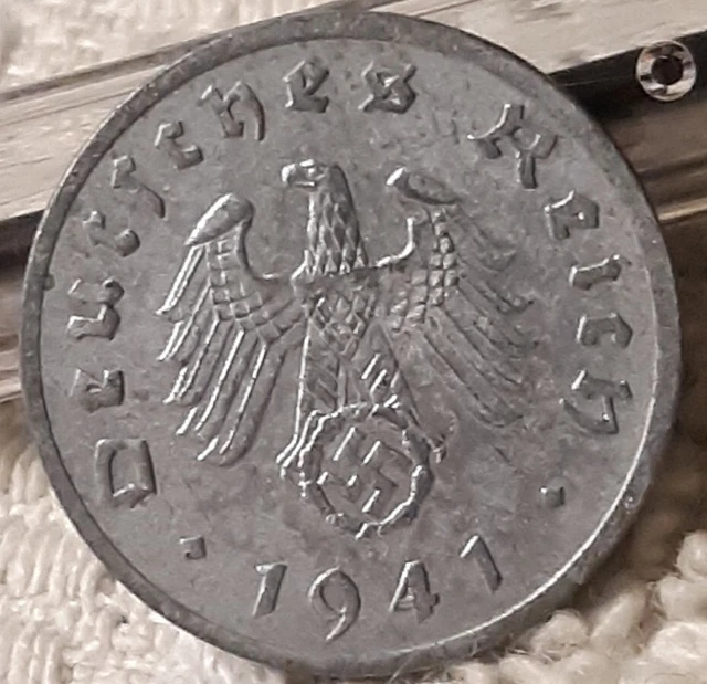 One 1941  WW2  1 Reichspfennig ~ German ~ WWII Germany ~  Circulated Coin ~