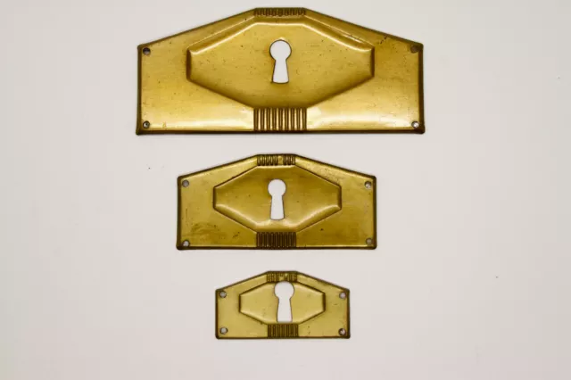 20iger Anni Artdeco Möbelschild Querschild Schlüsselschild Ottone 3 Gr