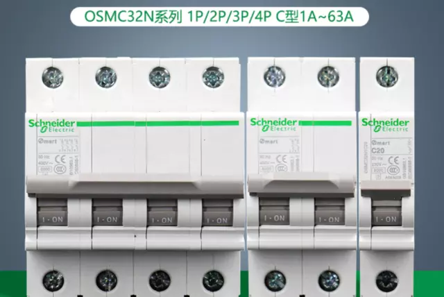Schneider Osmart Mini-circuit breaker OSMC32N 1P2P3P4P C Type 6A10A16A20A63A NEW